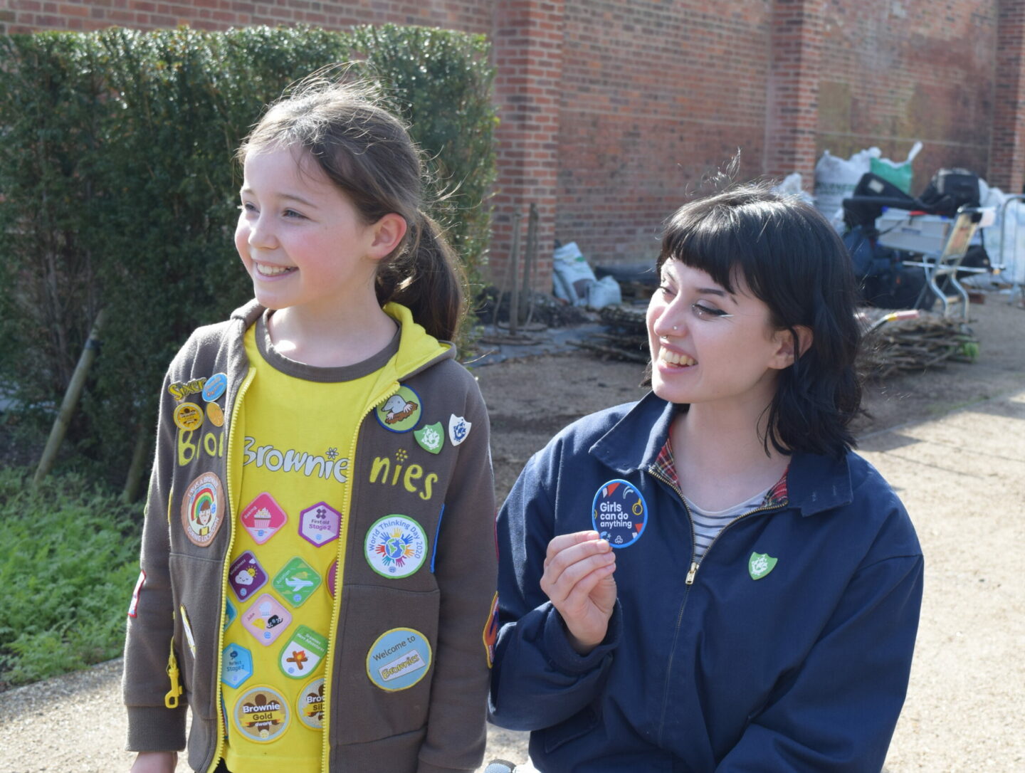 Girlguiding Volunteer and Girl