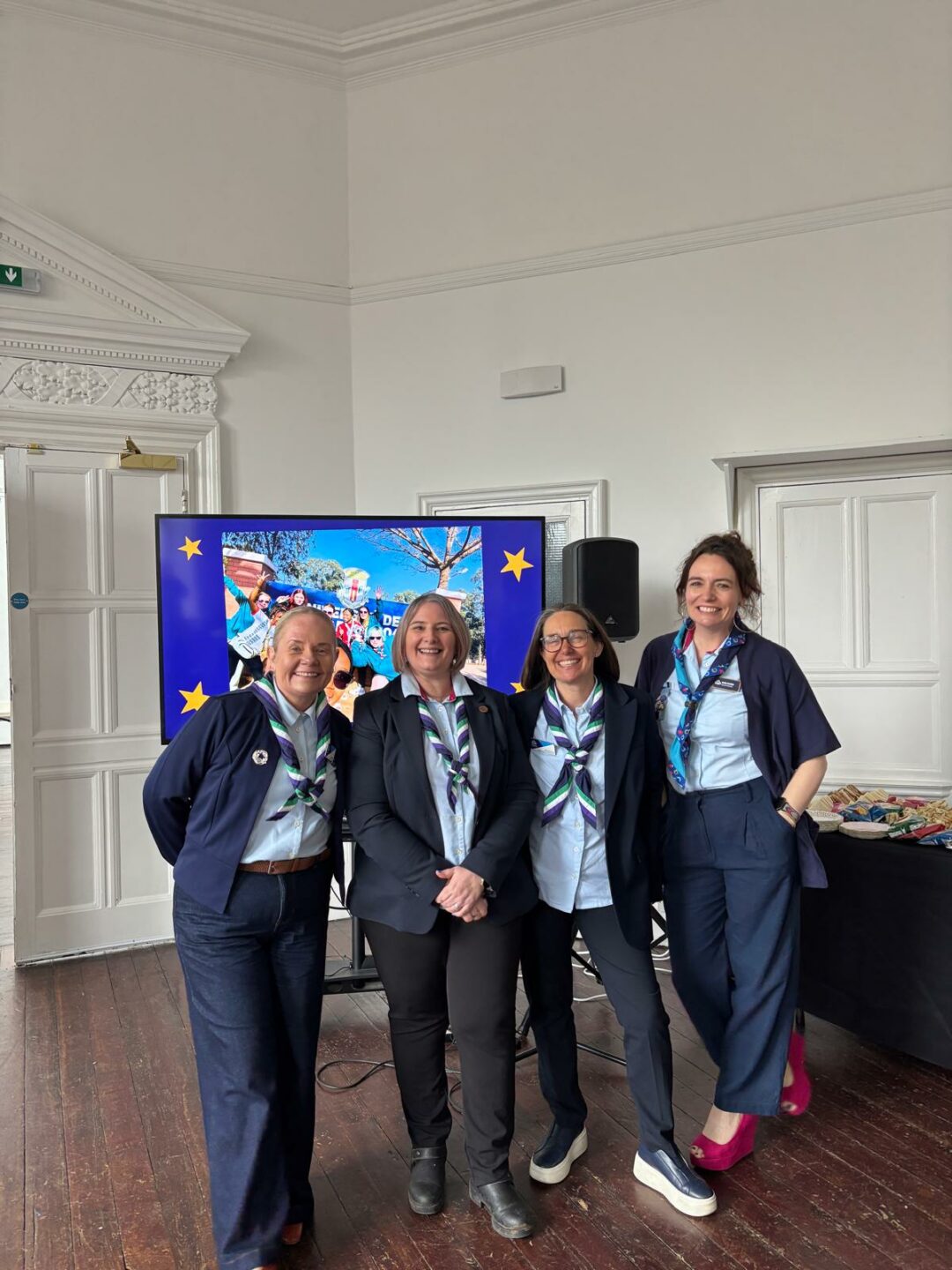 Chiefs at Work - Rona, Tracey, Sally Kettle and Kelly Hunter at the Queens Guide Award event in Lancaster - March 2026